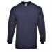 Portwest Flame Resistant Anti-Static Long Sleeve T-Shirt S Navy POW16181