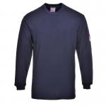 Portwest Flame Resistant Anti-Static Long Sleeve T-Shirt S Navy POW16181