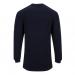 Portwest Flame Resistant Anti-Static Long Sleeve T-Shirt M Navy POW16182