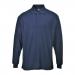 Portwest Genoa Long Sleeved Polo Shirt S Navy POW16216