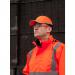 Portwest Long Peak Bump Cap Orange (Pack of 10) POW17192