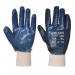 Portwest Nitrile Knitwrist M Navy (Pack of 12) POW17480