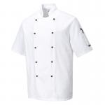 Portwest Kent Chefs Jacket SS XS White POW17702