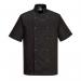 Portwest Cumbria Chefs Jacket SS 2XL Blk POW17710