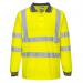 Portwest Hi Vis Polo Shirt LS L Yellow POW18175