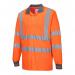 Portwest Hi Vis Polo Shirt LS L Orange POW18181