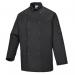 Portwest Suffolk Chefs Jacket LS XS Blk POW18387