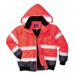 Portwest Hi Vis 3-in-1 Contrast Bomber Jacket L RedNavy POW19166