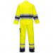 Portwest Nantes Hi Vis Contrast Work Coverall L YellowNavy POW19172