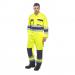 Portwest Nantes Hi Vis Contrast Work Coverall L YellowNavy POW19172