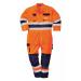 Portwest Nantes Hi Vis Contrast Work Coverall L OrangeNavy POW19178