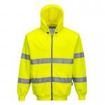 Portwest Hi Vis Zipped Hoodie L Yellow POW19241