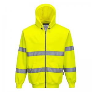 Portwest Hi Vis Zipped Hoodie L Yellow POW19241