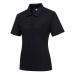 Portwest Naples Womens Polo Shirt L Blk POW19274