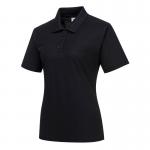 Portwest Naples Womens Polo Shirt S Blk POW19276