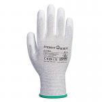 Portwest Anti-Static PU Palm Glove 1 Pair Grey Medium (Pack of 12) A199GRRM POW19847