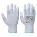 Portwest Anti-Static PU Fingertip Glove 1 Pair Grey Medium (Pack of 12) A198GRRM POW19852