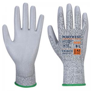Portwest LR Cut PU Palm Glove XS Gry Pack of 12 POW20232