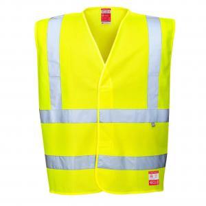 Portwest Hi Vis Anti Static Vest Flame Resistant XX3X Yellow Pack of