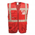 Portwest Iona Executive Vest L Red (Pack of 10) POW21430