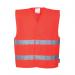 Portwest Hi Vis Two Band Vest LXL Red (Pack of 10) POW21466