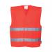Portwest Hi Vis Two Band Vest LXL Red (Pack of 10) POW21466