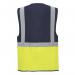 Portwest Paris Hi Vis Contrast Executive Vest L YellowNavy (Pack of 10) POW21481