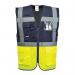 Portwest Paris Hi Vis Contrast Executive Vest M YellowNavy (Pack of 10) POW21482