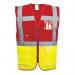 Portwest Paris Hi Vis Contrast Executive Vest L YellowRed (Pack of 10) POW21493