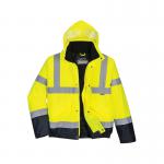 Portwest Hi Vis Contrast Winter Bomber Jacket L YellowNavy POW21620
