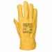 Portwest Lined Driver Glove L Tan (Pack of 12) POW21730