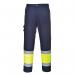 Portwest Hi Vis Contrast Class 1 Service Trousers L YellowNavy POW21883