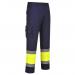 Portwest Hi Vis Contrast Class 1 Service Trousers L YellowNavy POW21883