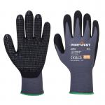 Portwest DermiFlex Plus Glove M GryBlk (Pack of 12) POW22201