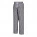 Portwest Bromley Chefs Trousers L Blk Check POW22734