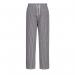 Portwest Bromley Chefs Trousers XS Blk Check POW22738