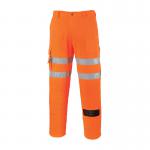 Portwest Hi Vis Rail Work Trousers XS Orange POW24430