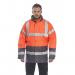 Portwest Hi Vis Contrast Winter Traffic Jacket XS Orange POW24435