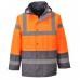 Portwest Hi Vis Contrast Winter Traffic Jacket L OrangeGry POW24520