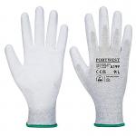 Portwest Anti-Static PU Palm Glove 1 Pair Grey 2XL (Pack of 12) A199GRRXXL POW24638