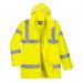 Portwest Hi Vis Breathable Rain Traffic Jacket L Yellow POW24867