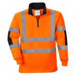 Portwest Xenon Hi Vis Rugby Shirt L Orange POW25008