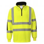 Portwest Xenon Hi Vis Rugby Shirt L Yellow POW25014