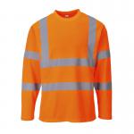 Portwest Hi Vis Cotton Comfort T-Shirt LS L Orange POW25046