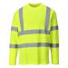 Portwest Hi Vis Cotton Comfort T-Shirt LS L Yellow POW25052