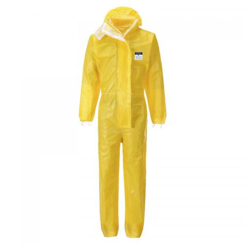 Portwest BizTex Microporous Coverall Type 3456 M Yellow (Pack of 25) POW25230
