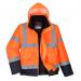 Portwest Hi Vis Contrast Winter Bomber Jacket XL OrangeNavy POW25432