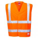 Portwest Hi Vis Anti Static Vest Flame Resistant LXL Orange (Pack of 10) POW25589