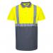 Portwest Hi Vis Contrast Polo Shirt SS XL YellowGry POW25608