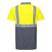 Portwest Hi Vis Contrast Polo Shirt SS XL YellowGry POW25608